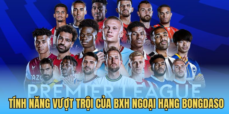 Tính năng vượt trội khi cập nhật BXH Ngoại hạng trên Bongdaso
