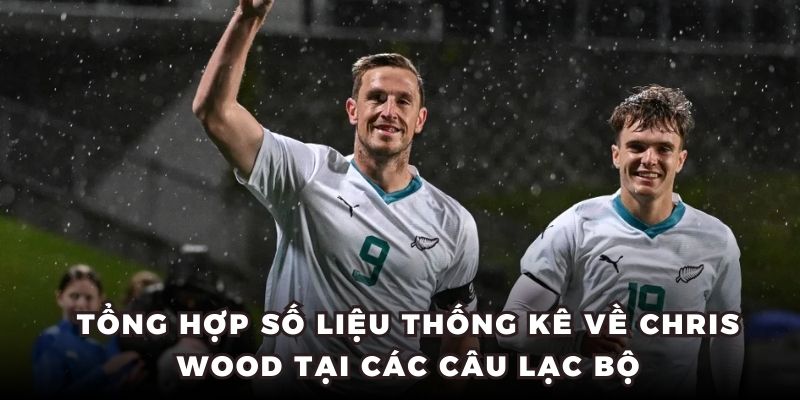 Tổng hợp số liệu thống kê về Chris Wood tại các câu lạc bộ